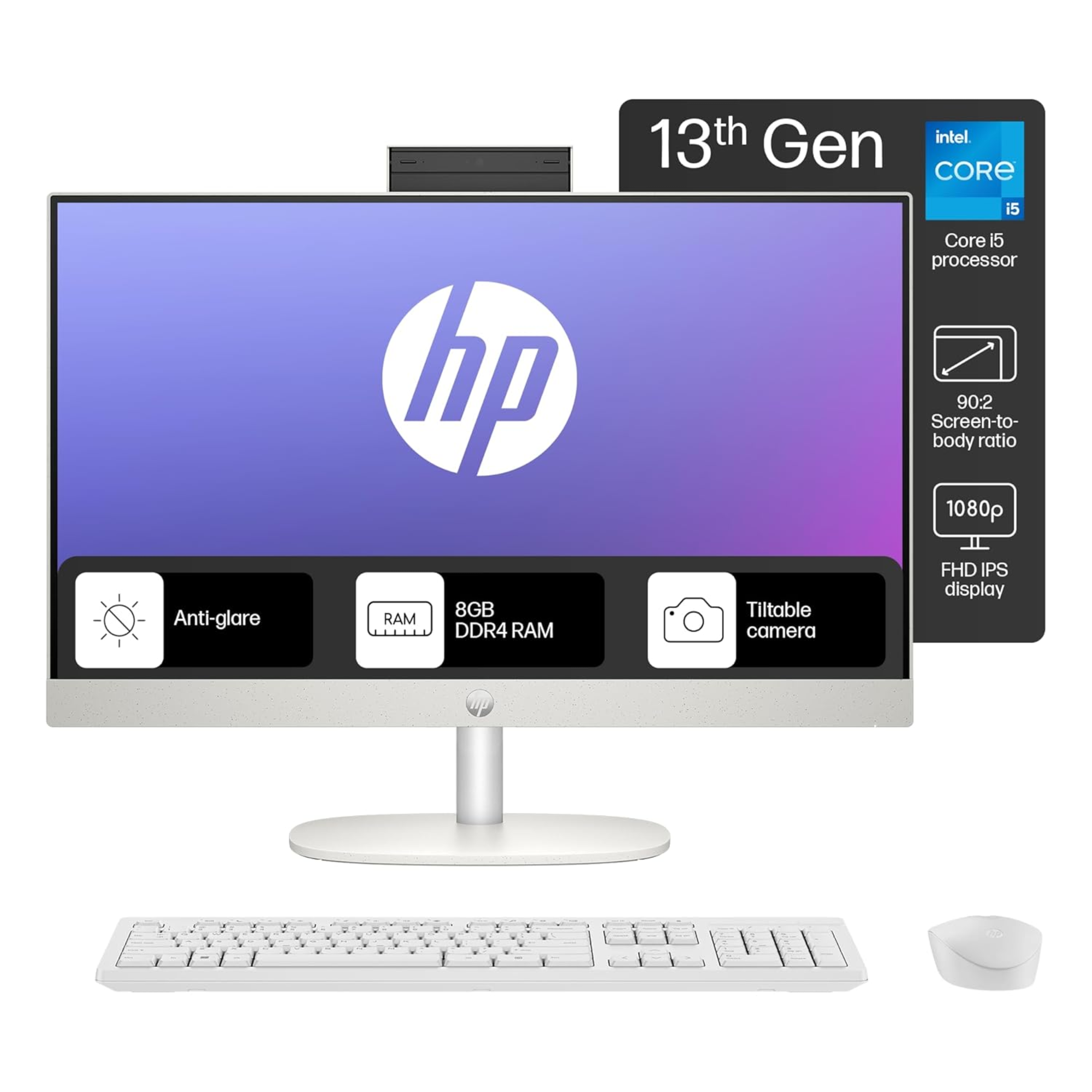 HP All in One 24,13th Gen Intel Core i5-1334U, (8G...
